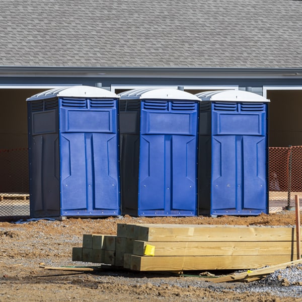 are there any restrictions on where i can place the portable toilets during my rental period in Appleton NY